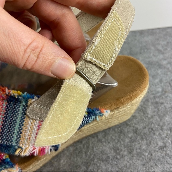Minnetonka Womens Multi Laredo Breeze Slingback Wedge Sandal Size 7 - Picture 3 of 12
